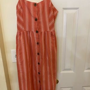 Women Button- Front-Fit & Flare Dress